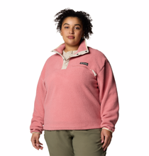 Load image into Gallery viewer, Columbia Women&#39;s Helvetia II Cropped Sherpa Half Snap Fleece (Pink Agave)
