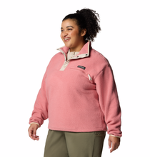 Load image into Gallery viewer, Columbia Women&#39;s Helvetia II Cropped Sherpa Half Snap Fleece (Pink Agave)
