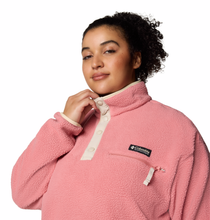 Load image into Gallery viewer, Columbia Women&#39;s Helvetia II Cropped Sherpa Half Snap Fleece (Pink Agave)
