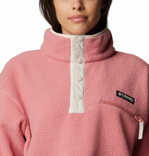 Load image into Gallery viewer, Columbia Women&#39;s Helvetia II Cropped Sherpa Half Snap Fleece (Pink Agave)
