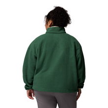 Load image into Gallery viewer, Columbia Women&#39;s Helvetia II Cropped Sherpa Half Snap Fleece (Rain Forest/Collegiate Navy/Dark Stone)
