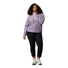 Load image into Gallery viewer, Columbia Women's Helvetia II Cropped Sherpa Half Snap Fleece (Shale Purple/Lavender Pearl/Citron Haze)
