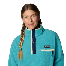 Load image into Gallery viewer, Columbia Women&#39;s Helvetia II Cropped Sherpa Half Snap Fleece (Teal)
