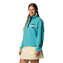 Load image into Gallery viewer, Columbia Women&#39;s Helvetia II Cropped Sherpa Half Snap Fleece (Teal)
