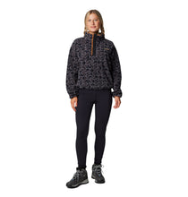 Load image into Gallery viewer, Columbia Women&#39;s Helvetia II Cropped Sherpa Half Snap Printed Fleece (Black Retroscape)
