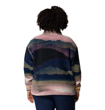 Load image into Gallery viewer, Columbia Women&#39;s Helvetia II Cropped Sherpa Half Snap Printed Fleece (Collegiate Navy Dolomites)
