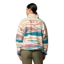 Load image into Gallery viewer, Columbia Women&#39;s Helvetia II Cropped Sherpa Half Snap Printed Fleece (River Blue Rogue Valley)
