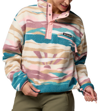 Load image into Gallery viewer, Columbia Women&#39;s Helvetia II Cropped Sherpa Half Snap Printed Fleece (River Blue Rogue Valley)
