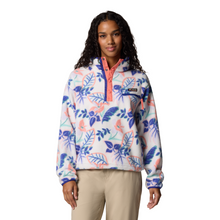 Load image into Gallery viewer, Columbia Women&#39;s Helvetia II Cropped Sherpa Half Snap Printed Fleece (Sea Salt Pasteled Multi)
