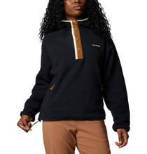 Load image into Gallery viewer, Columbia Women&#39;s Helvetia II Sherpa Hooded Half Snap Fleece (Black)
