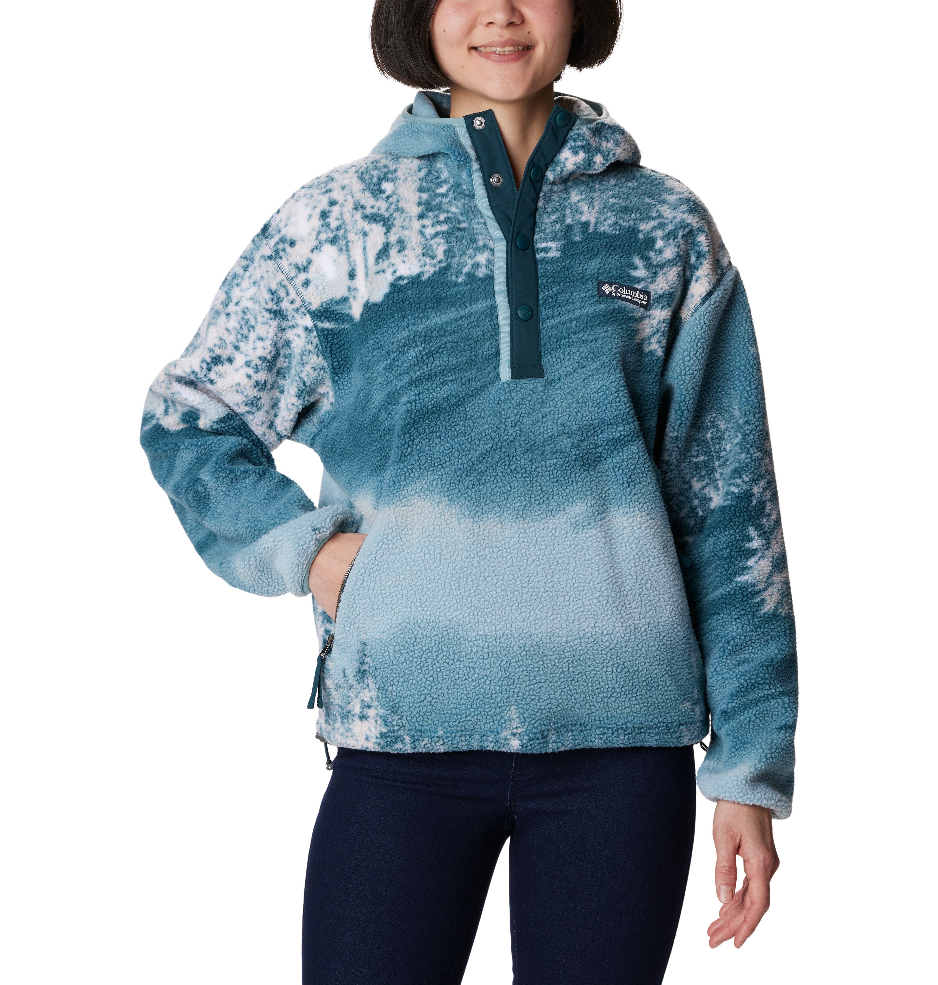 Columbia Women's Helvetia Iconic Sister Hoody (Night Wave Sola