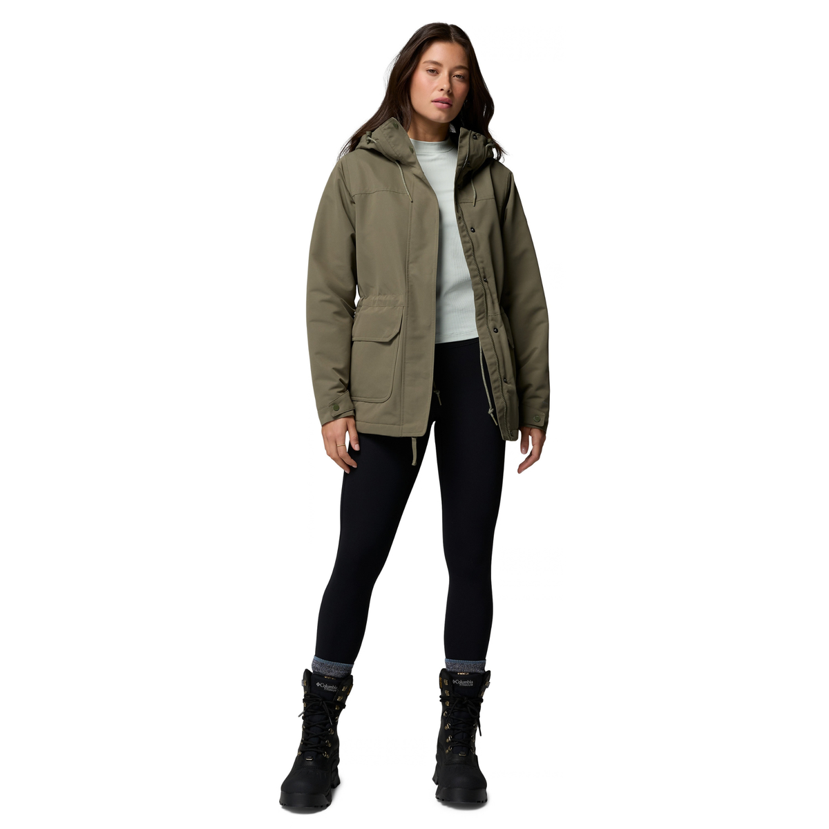 Columbia Women's Idyllwood Waterproof Insulated Jacket (Stone Green)