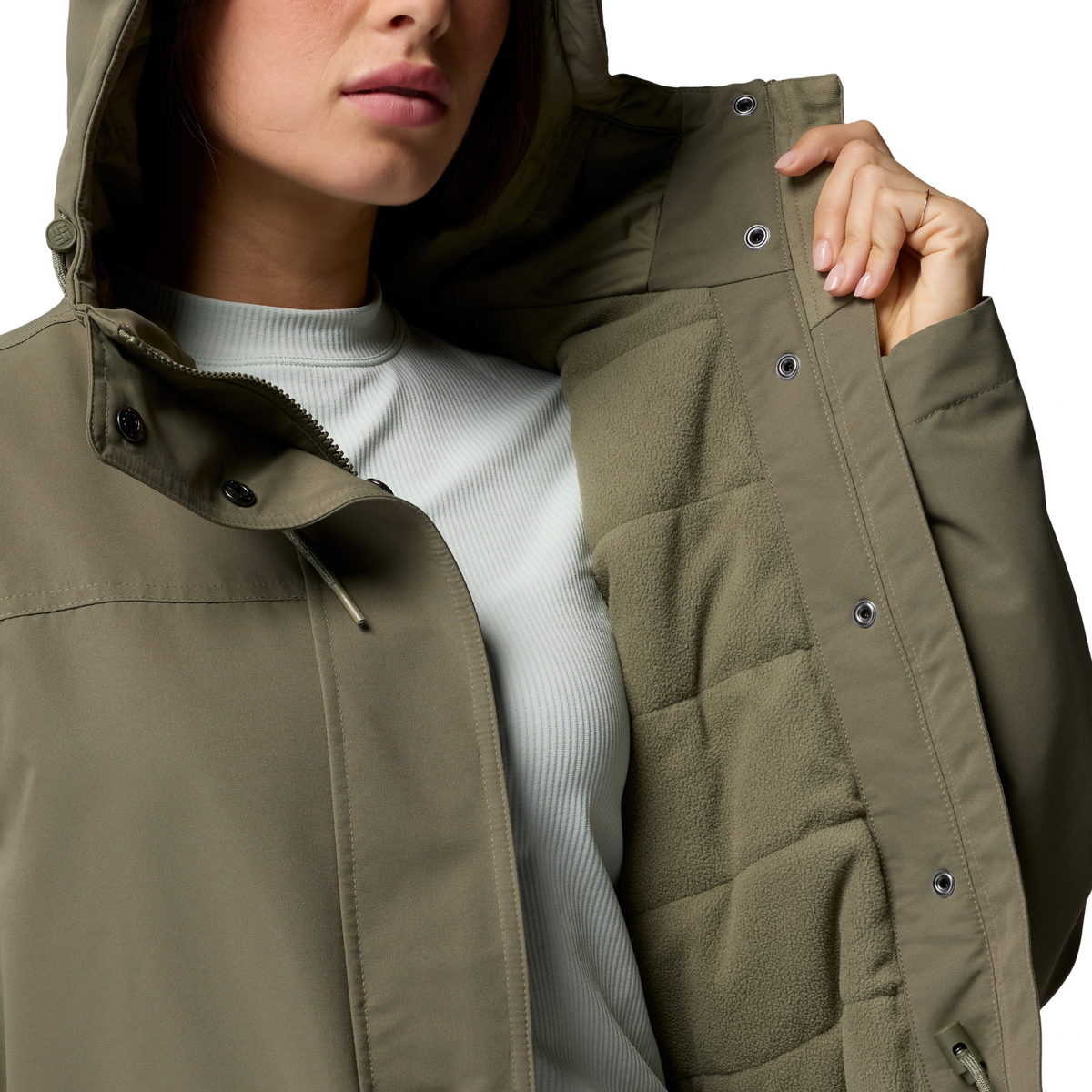 Columbia Women's Idyllwood Waterproof Insulated Jacket (Stone Green)