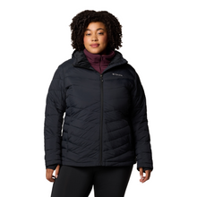 Load image into Gallery viewer, Columbia Women&#39;s Joy Peak II Hooded Insulated Jacket (Black)
