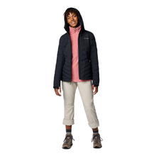 Load image into Gallery viewer, Columbia Women&#39;s Joy Peak II Hooded Insulated Jacket (Black)
