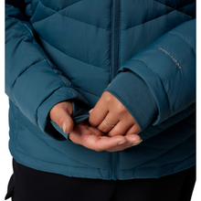 Load image into Gallery viewer, Columbia Women&#39;s Joy Peak II Hooded Insulated Jacket (Everblue)
