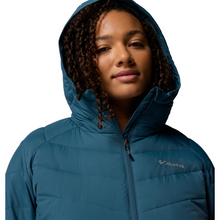 Load image into Gallery viewer, Columbia Women&#39;s Joy Peak II Hooded Insulated Jacket (Everblue)
