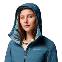 Load image into Gallery viewer, Columbia Women&#39;s Joy Peak II Hooded Insulated Jacket (Everblue)
