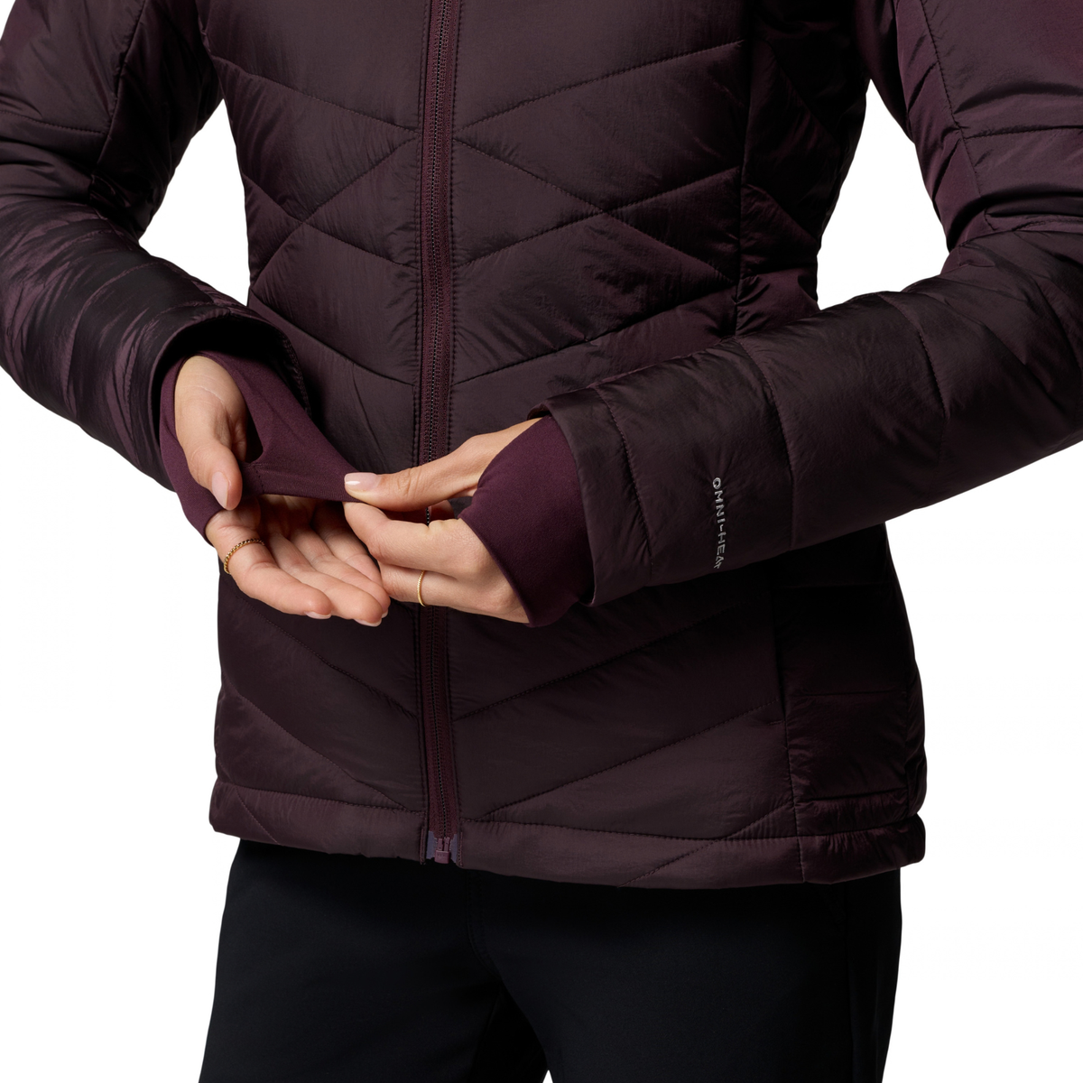 Columbia Women's Joy Peak II Hooded Insulated Jacket (Moonvista Shine)