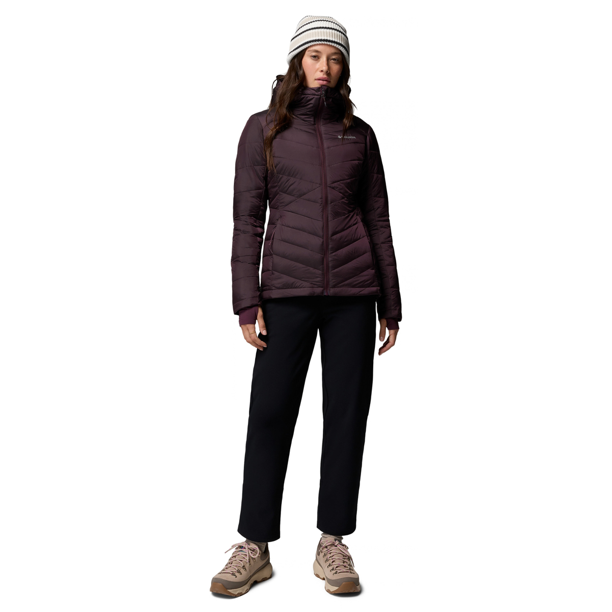 Columbia Women's Joy Peak II Hooded Insulated Jacket (Moonvista Shine)