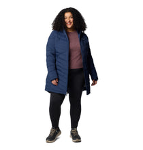 Load image into Gallery viewer, Columbia Women&#39;s Joy Peak II Mid Hooded Insulated Parka (Collegiate Navy)
