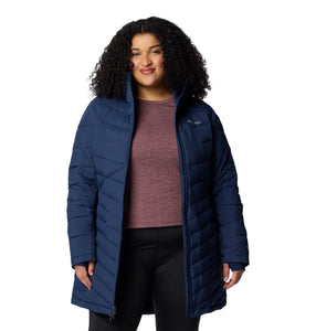 Columbia Women's Joy Peak II Mid Hooded Insulated Parka (Collegiate Navy)