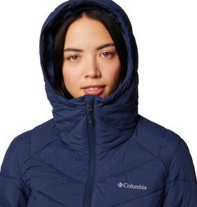 Columbia Women's Joy Peak II Mid Hooded Insulated Parka (Collegiate Navy)