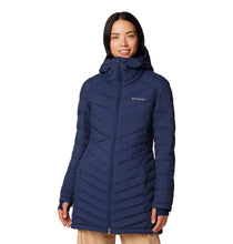 Load image into Gallery viewer, Columbia Women&#39;s Joy Peak II Mid Hooded Insulated Parka (Collegiate Navy)
