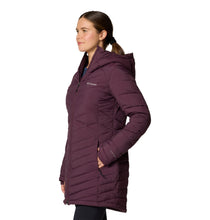 Load image into Gallery viewer, Columbia Women&#39;s Joy Peak II Mid Hooded Insulated Parka (Moonvista)
