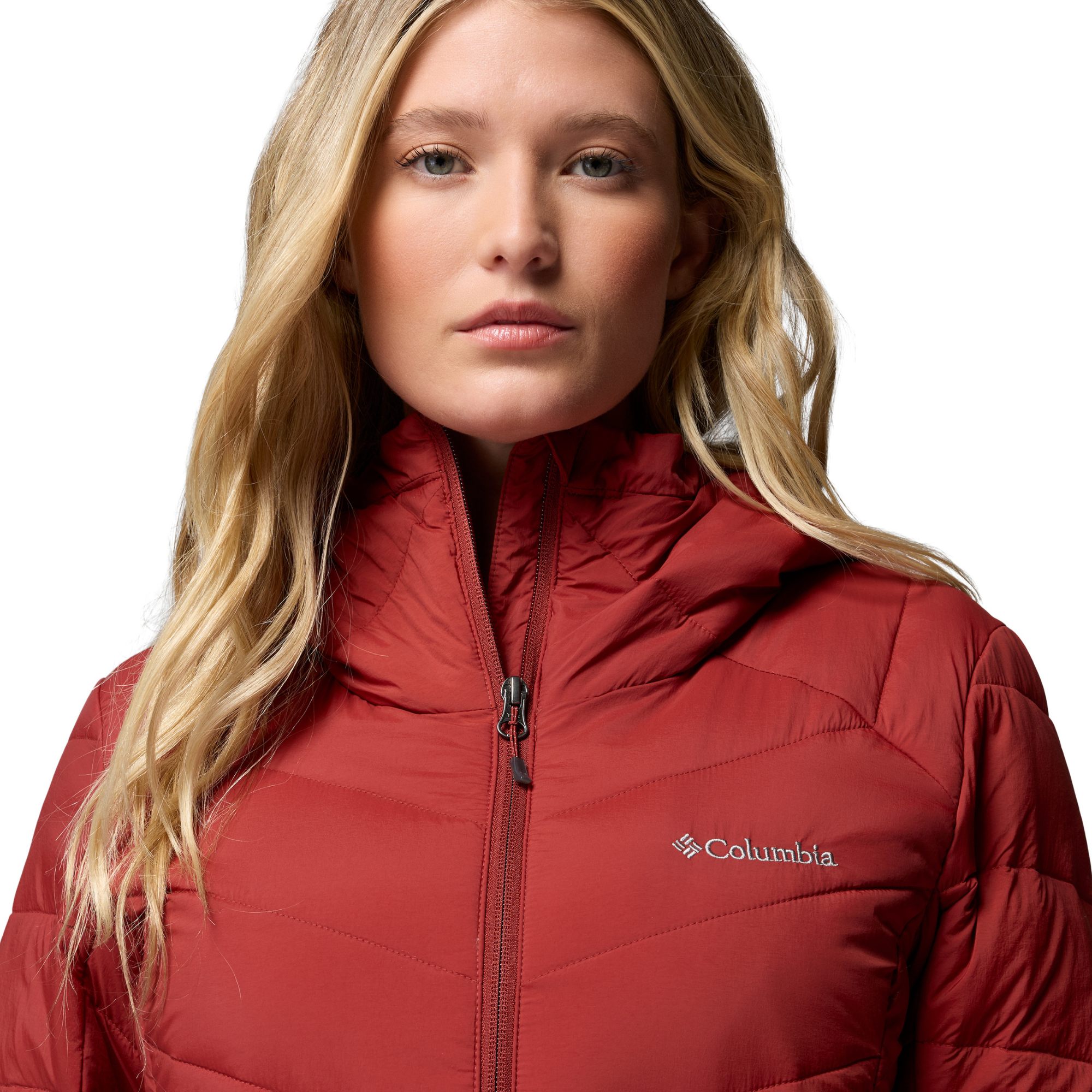 Columbia Women's Joy Peak II Mid Length Insulated Parka Jacket Red Oxide 632 2088641