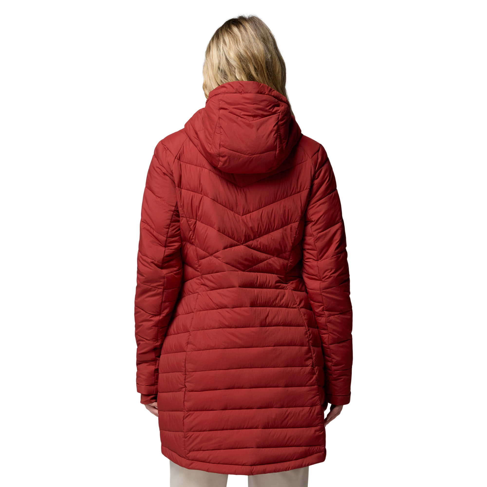 Columbia Women's Joy Peak II Mid Length Insulated Parka Jacket Red Oxide 632 2088641