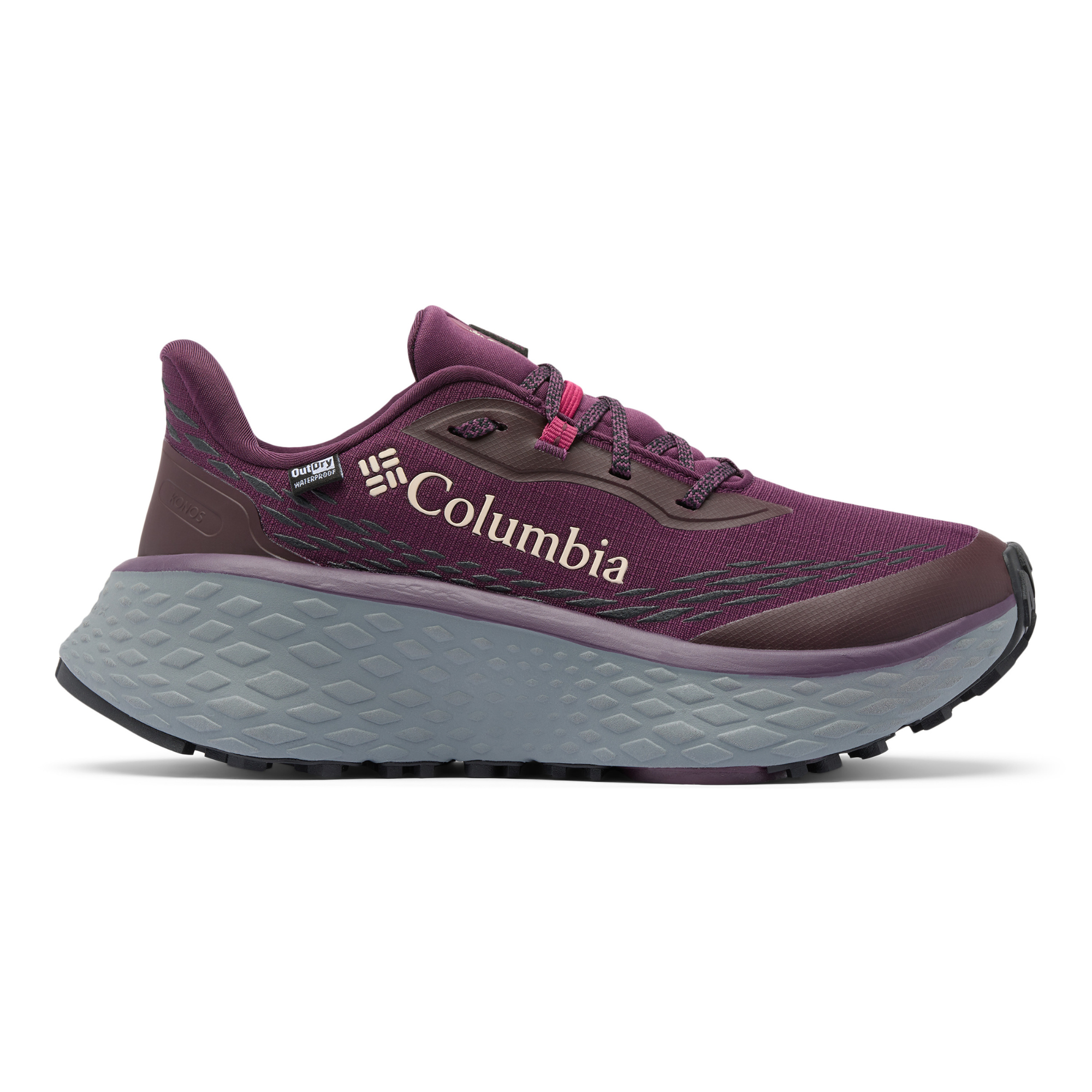 Columbia Women's Konos Trillium ATR Outdry Waterproof Trail Shoes Black Cherry Wine Berry 522 2169931