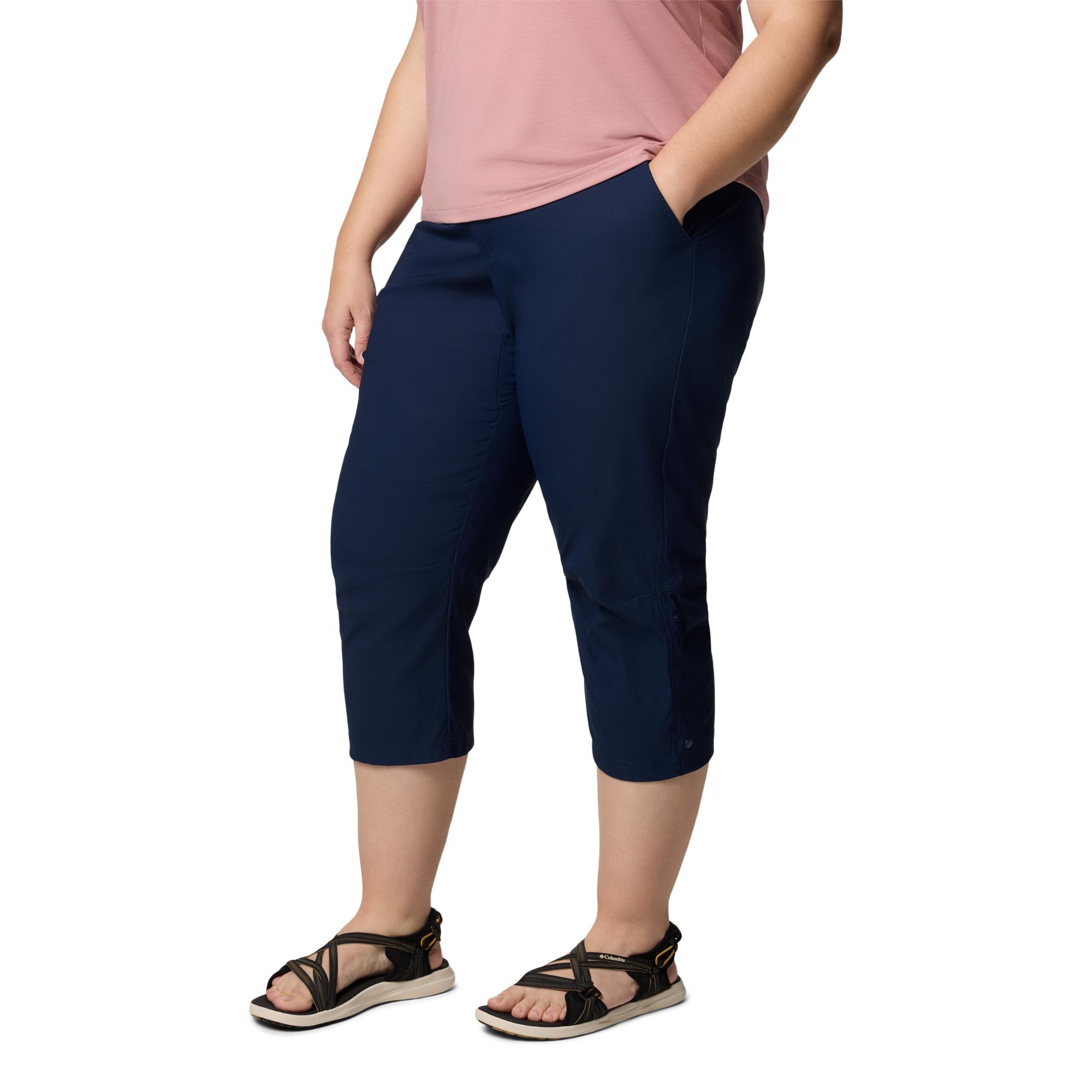 Columbia Women's Leslie Falls II UPF50 Capri Trousers (Collegiate Navy)