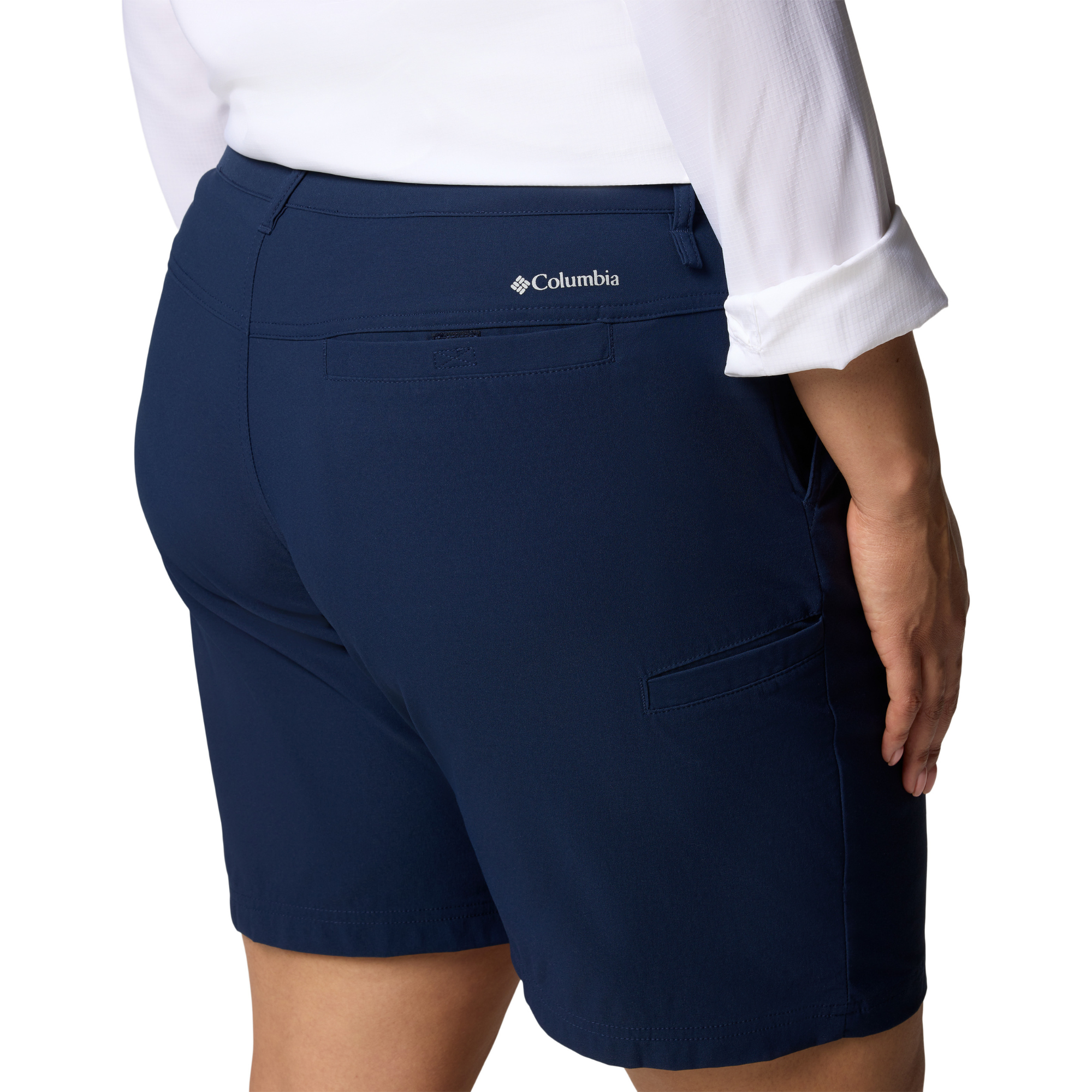 Columbia Women's Leslie Falls II Long Shorts (9in)(Collegiate Navy)