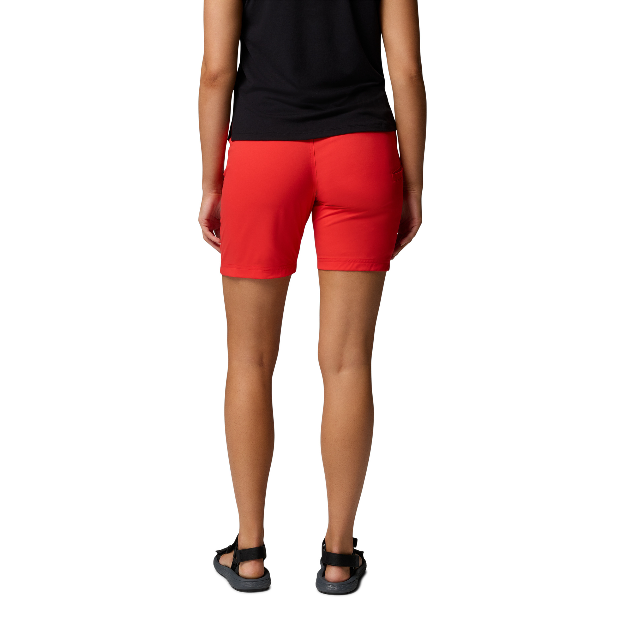 Columbia Women's Leslie Falls II Long Shorts (Poppy Red)(9in)