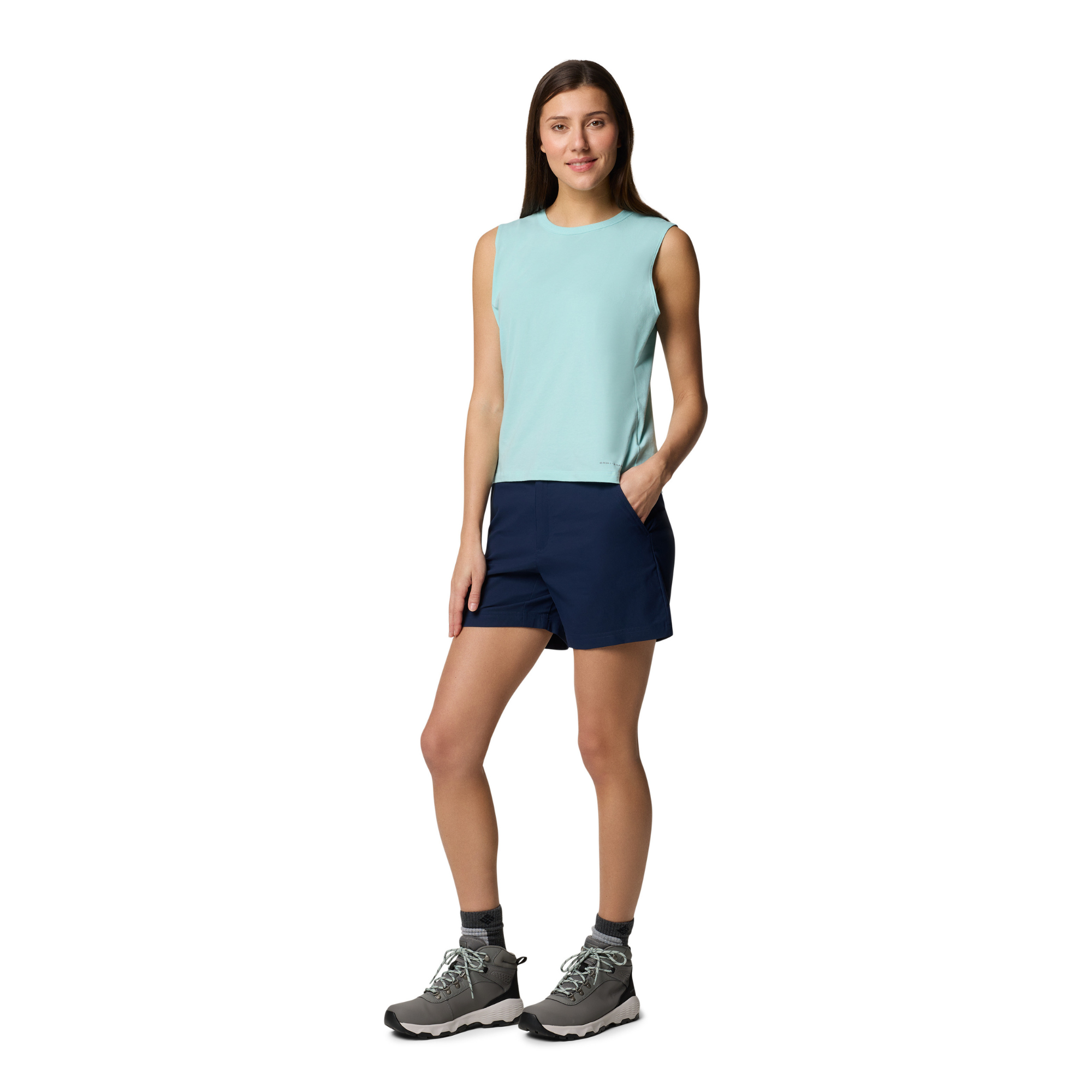 Columbia Women's Leslie Falls II Shorts (5in)(Collegiate Navy)