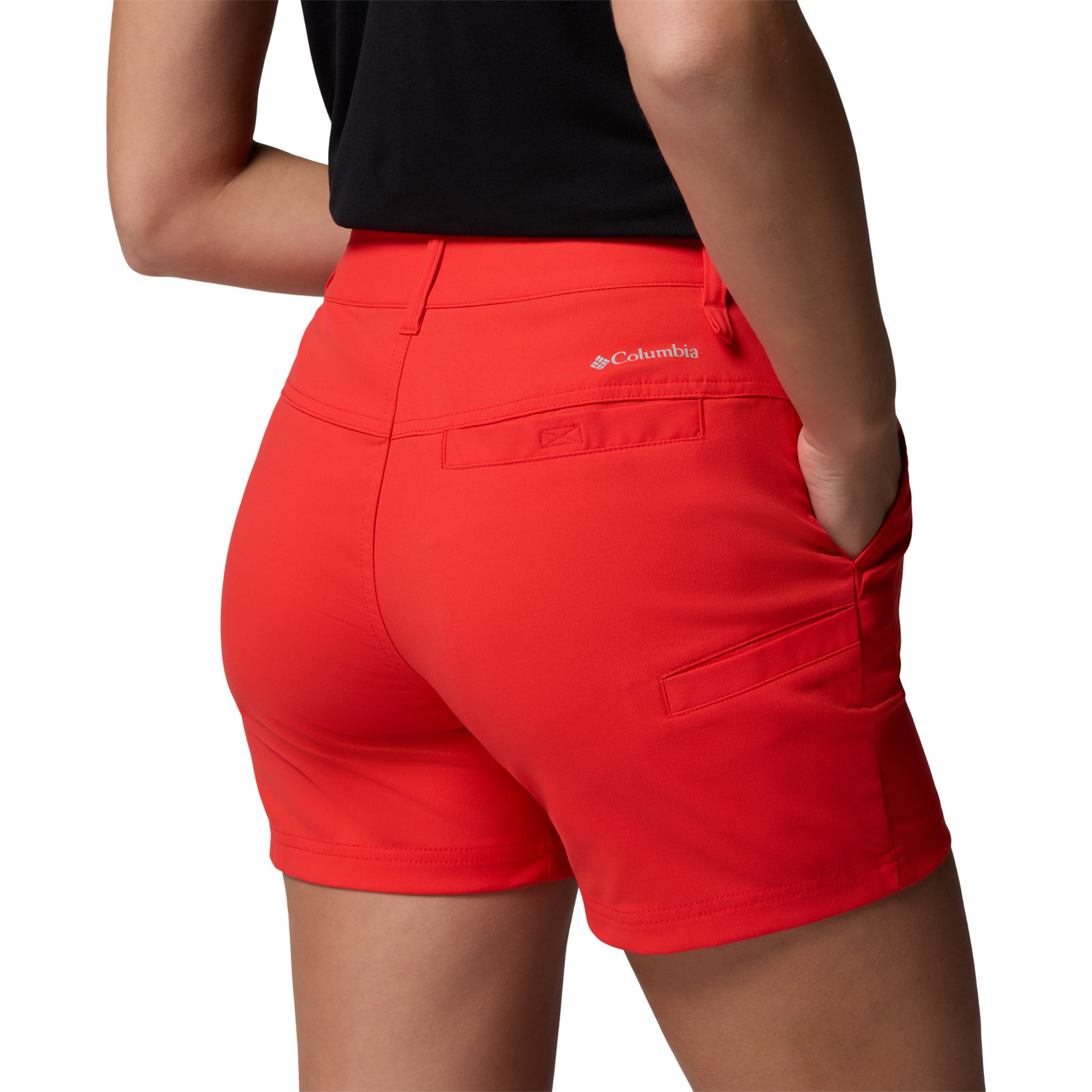Columbia Women's Leslie Falls II UPF50 Shorts (Poppy Red)(5in)