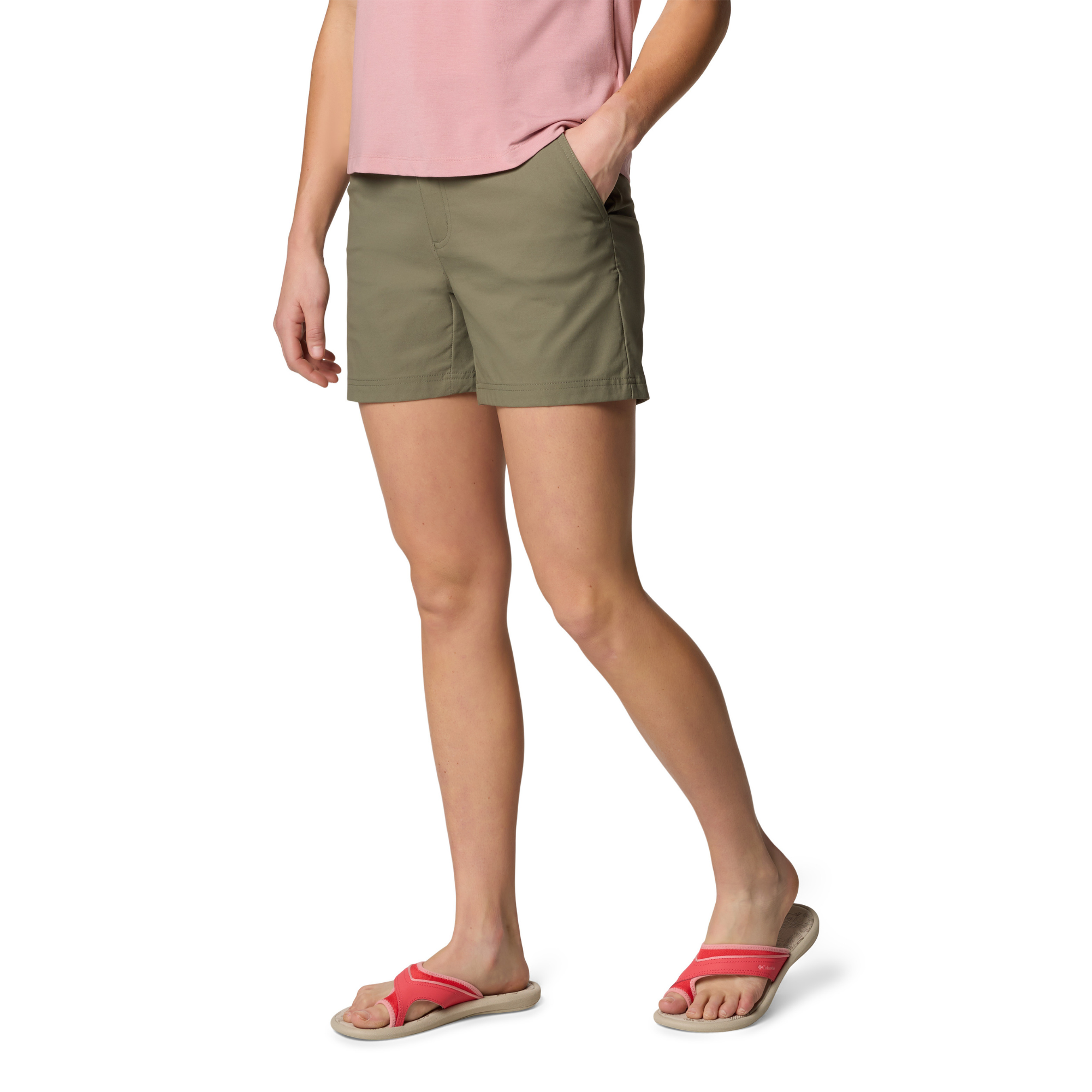 Columbia Women's Leslie Falls II UPF50 Shorts (Stone Green)(5in)