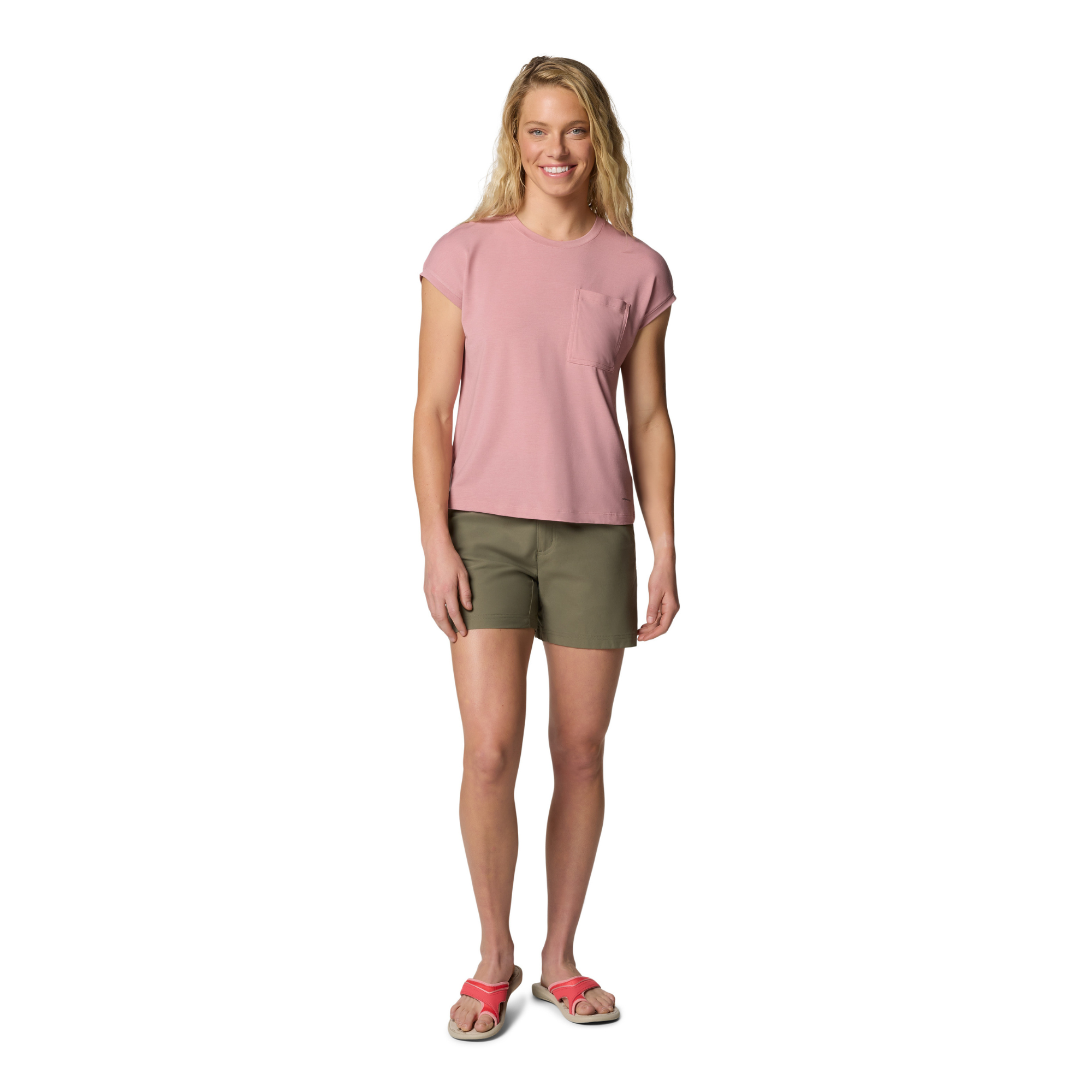 Columbia Women's Leslie Falls II UPF50 Shorts (Stone Green)(5in)