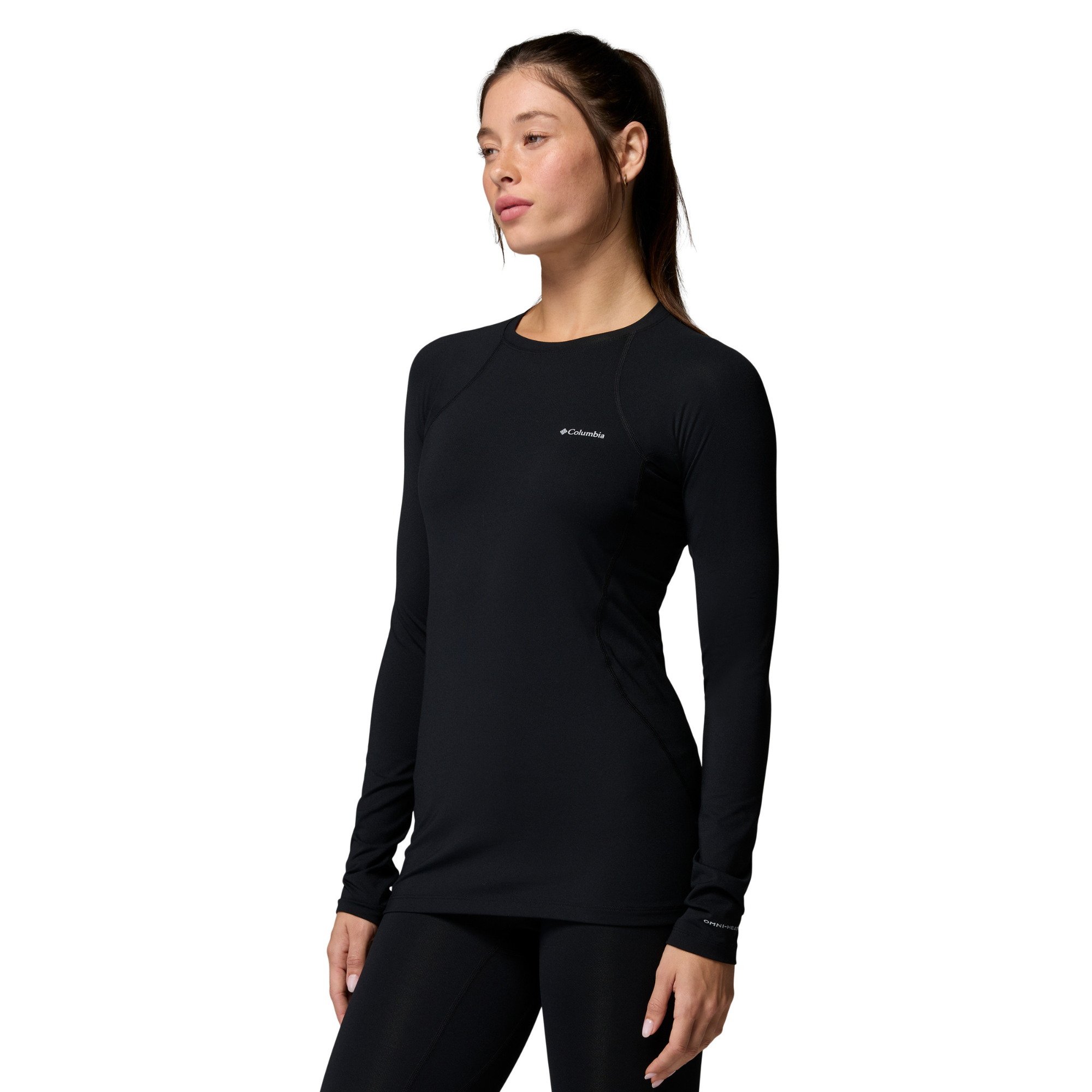 Columbia Women's Midweight Stretch Long Sleeve Baselayer Base Layer Top Black 011 1639021