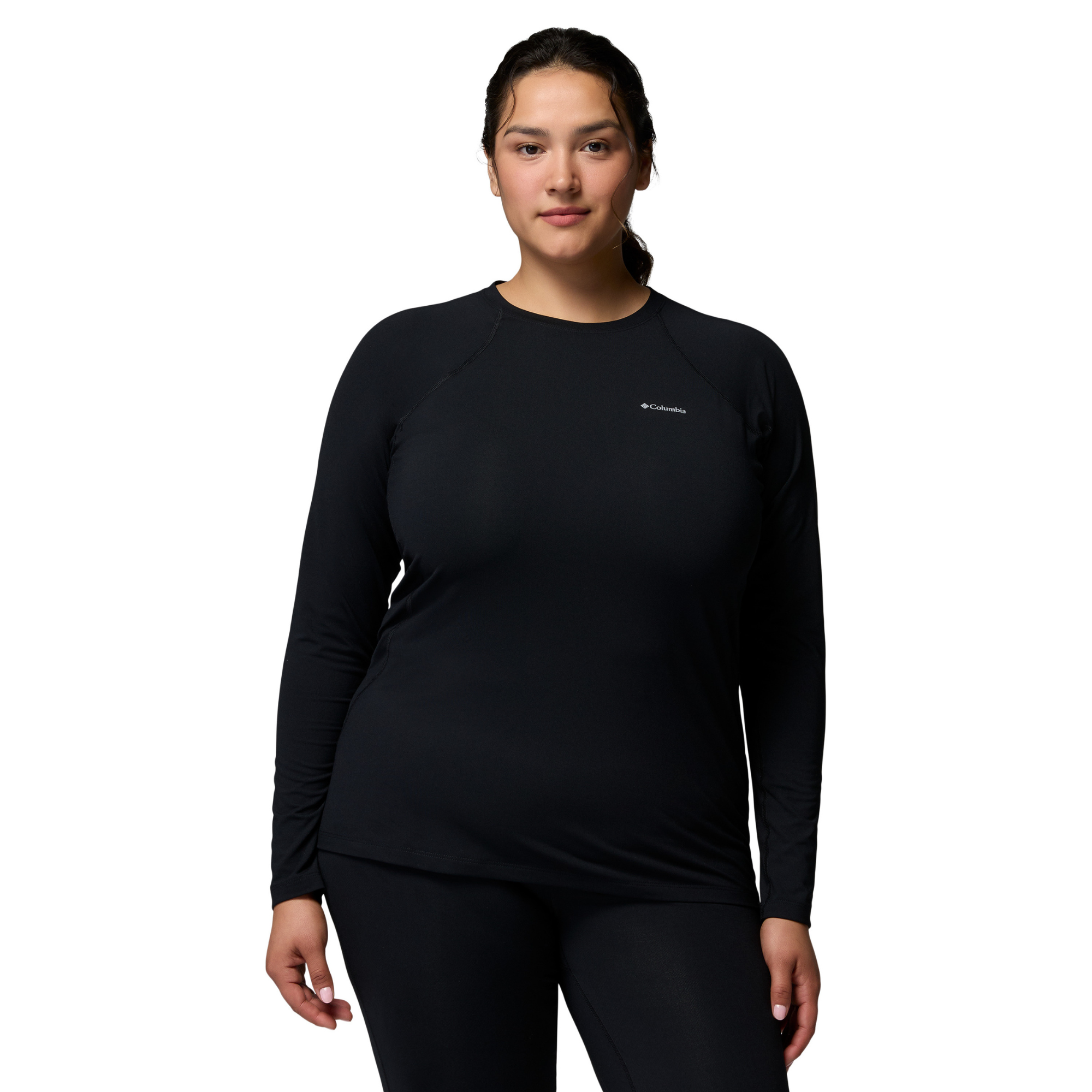 Columbia Women's Midweight Stretch Long Sleeve Baselayer Base Layer Top Black 011 1639021