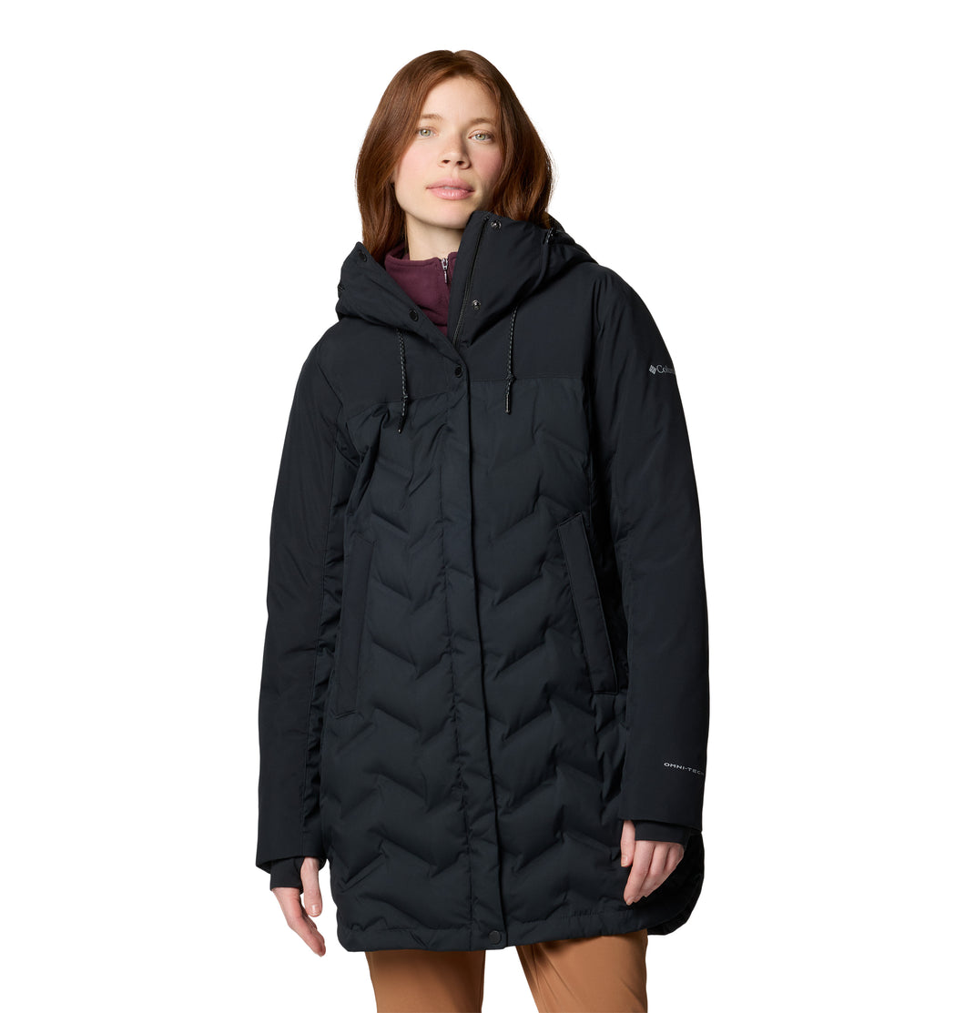 Columbia Women's Mountain Croo III Mid Waterproof Insulated Down Parka (Black)