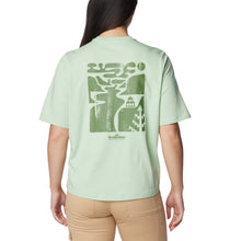 Load image into Gallery viewer, Columbia Women&#39;s North Cascades Short Sleeve Graphic Tee (Sage Leaf/Simple Gorge)
