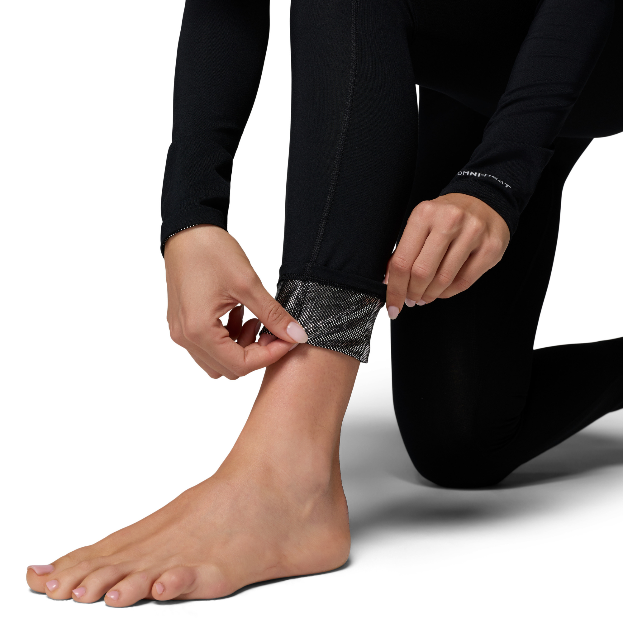 Columbia Women's Omni-Heat Midweight Stretch Baselayer Base Layer Leggings Tights Bottoms Black 011 1639031