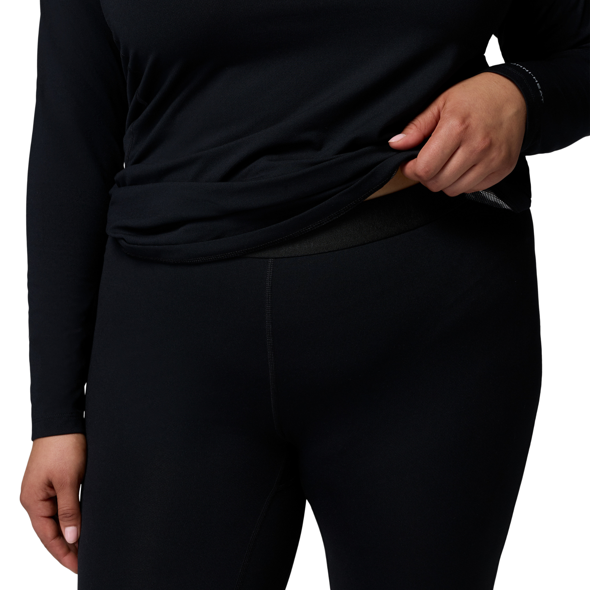 Columbia Women's Omni-Heat Midweight Stretch Baselayer Base Layer Leggings Tights Bottoms Black 011 1639031