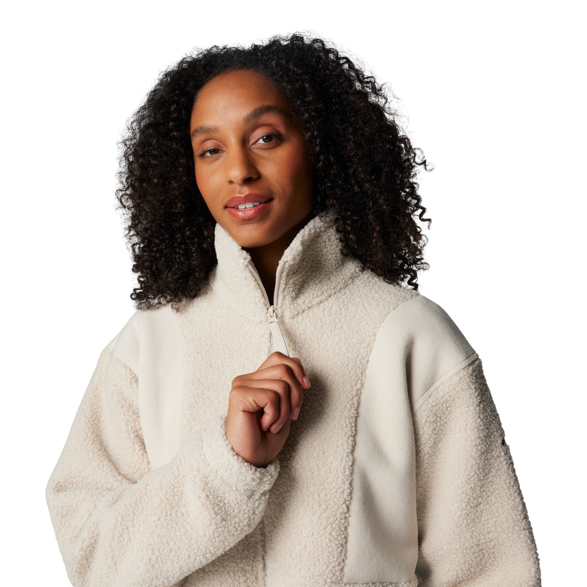 Columbia Women's Panorama Sherpa Full Zip Fleece (Dark Stone)