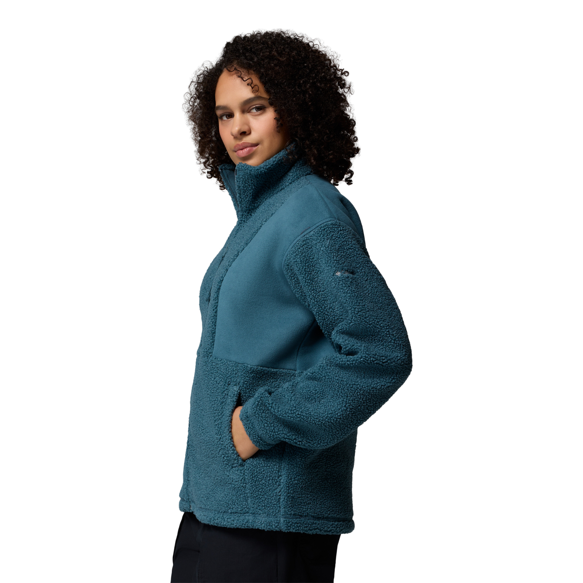 Columbia Women's Panorama Sherpa Full Zip Fleece (Everblue)