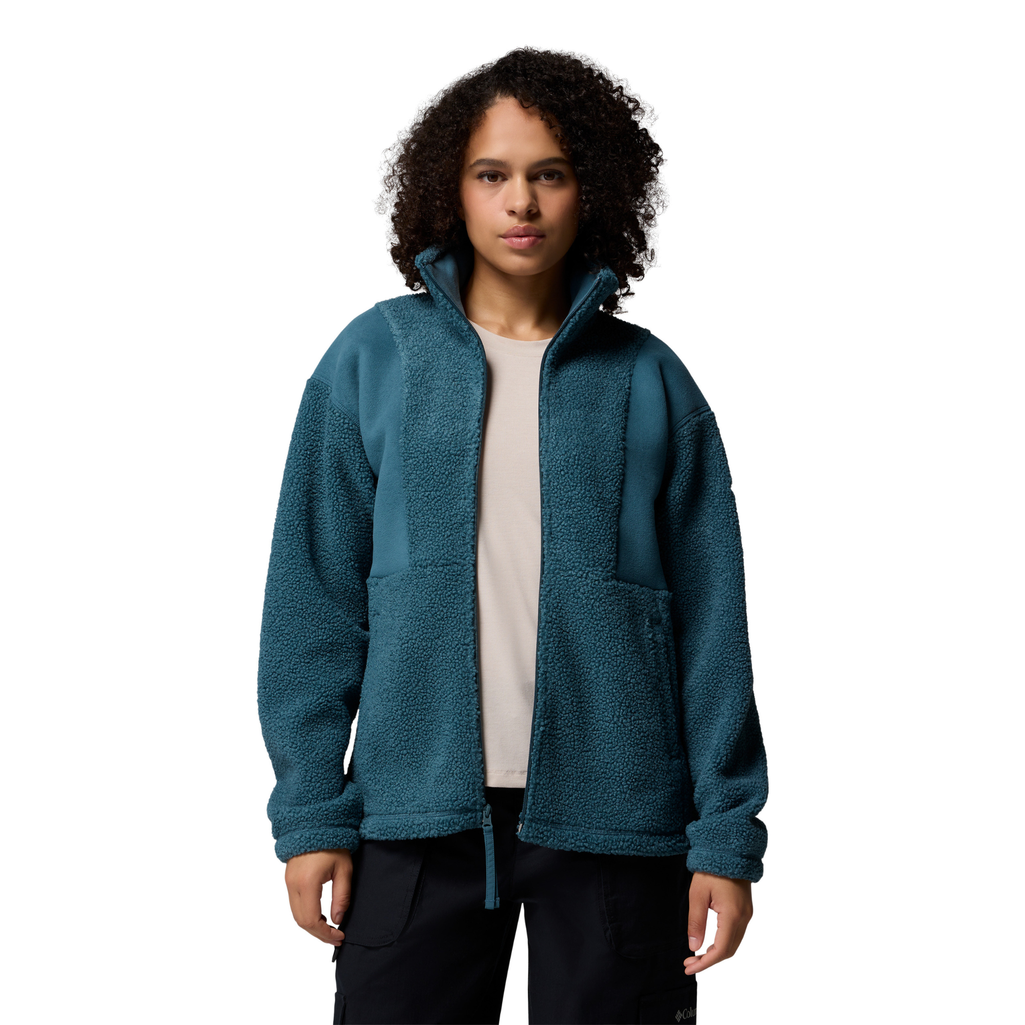 Columbia Women's Panorama Sherpa Full Zip Fleece (Everblue)