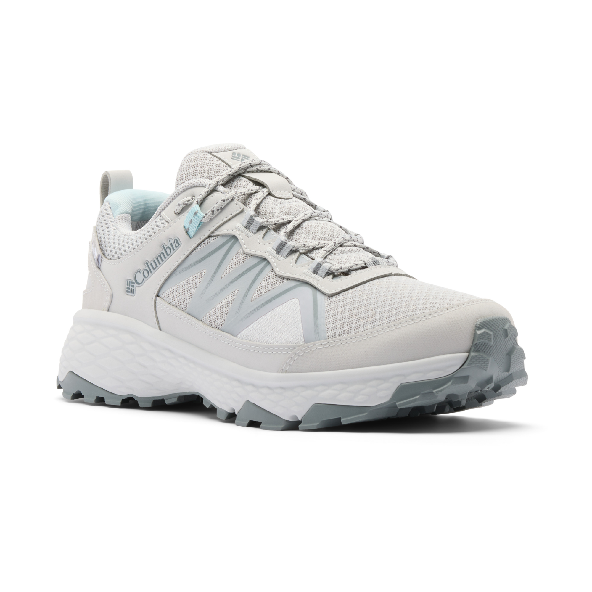 Columbia Women's Peakfreak Rush Outdry Waterproof Trail Shoes (Grey Ice/Marine Light)