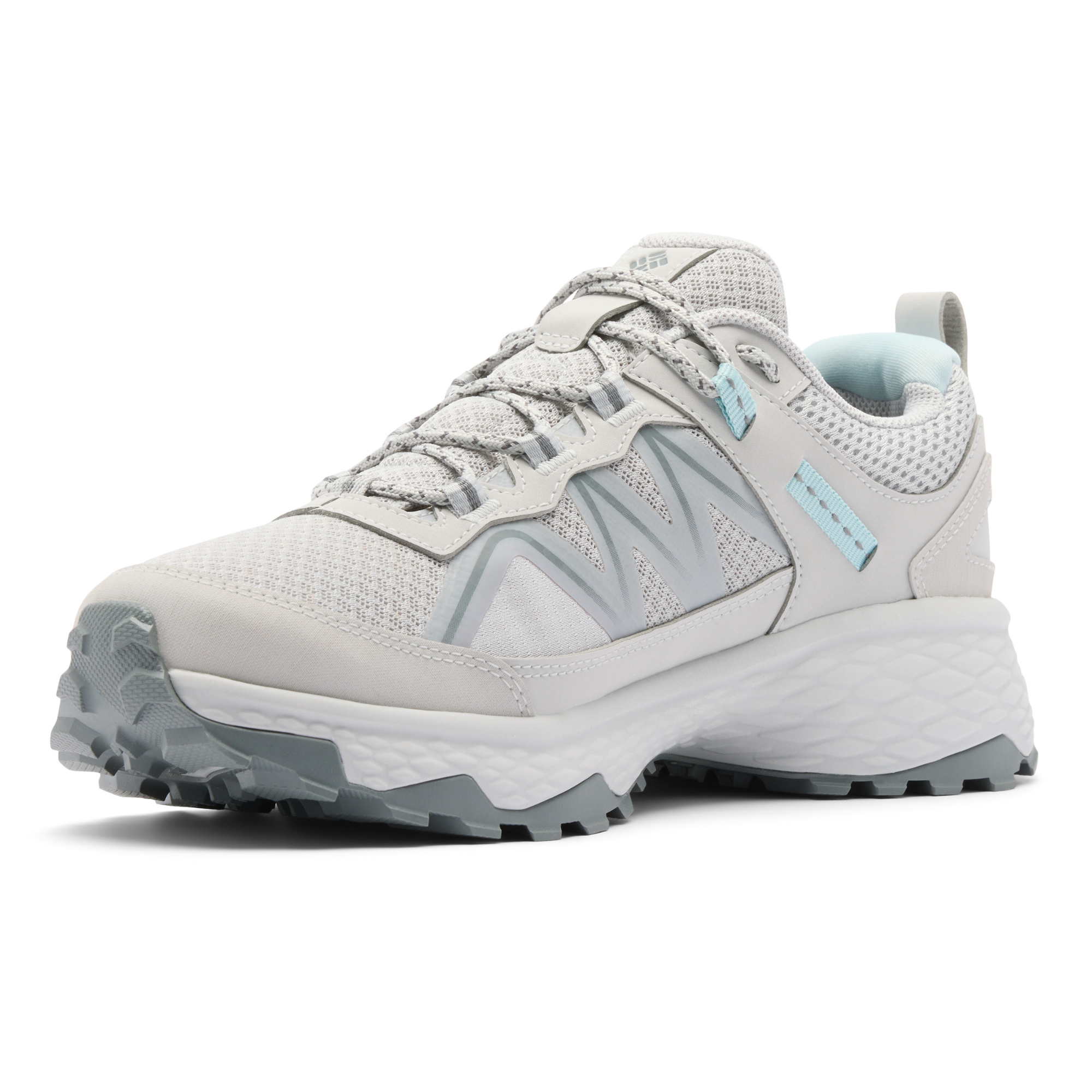 Columbia Women's Peakfreak Rush Outdry Waterproof Trail Shoes (Grey Ice/Marine Light)